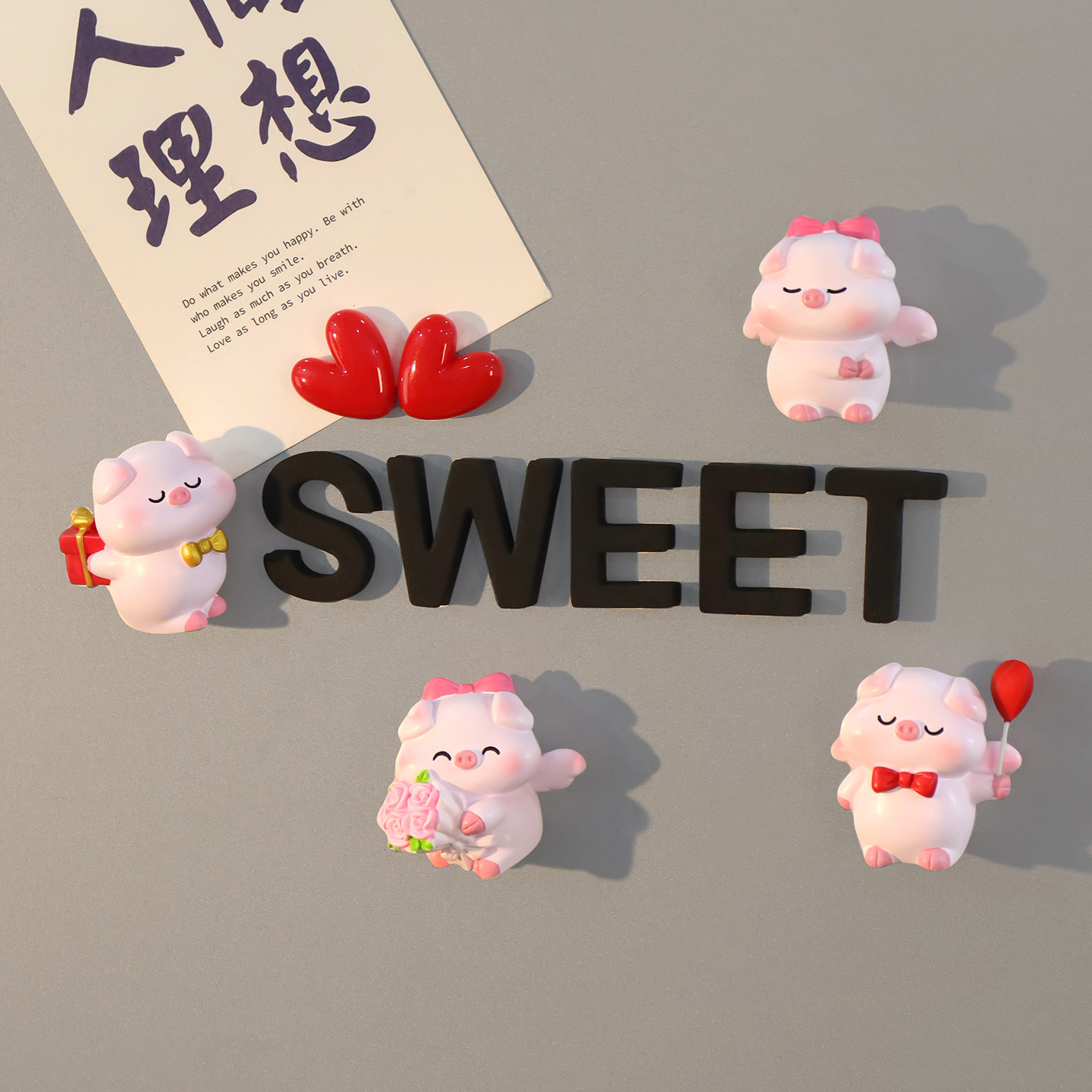 创意可爱小猪装饰冰箱贴