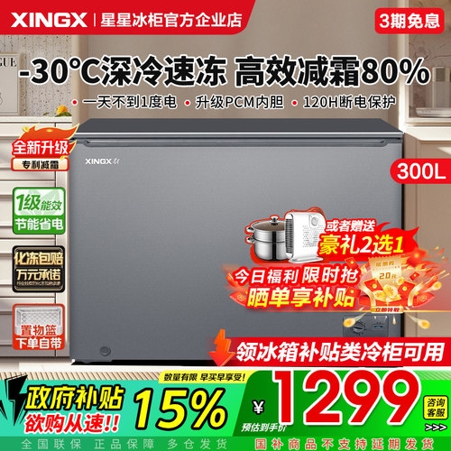 全网热销爆款300升大容量冷柜