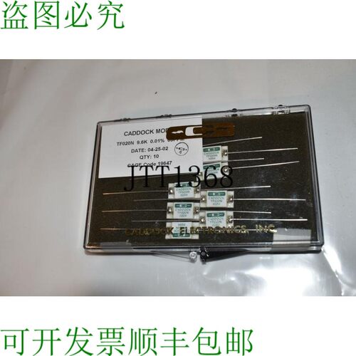 原装供应CADDOCK ELECTRONICS TF020N 薄膜电阻器 0.01% DQ107