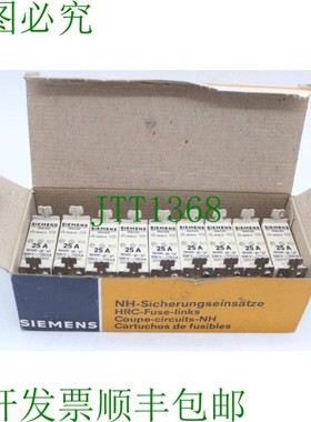 原装供应3NA3810 保险丝 25A NH00-gl/gi 500 V 9 件
