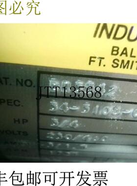 供应宝德 BM3542 56F 075 马力 1725 转 208-230460V-3-6 -