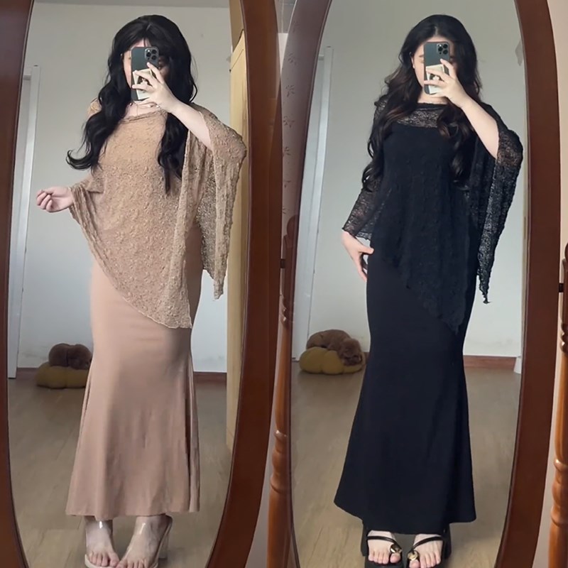 大码女装梨形身材吊带连衣裙夏季胖MM遮肚子显瘦气质裙子罩衫套装