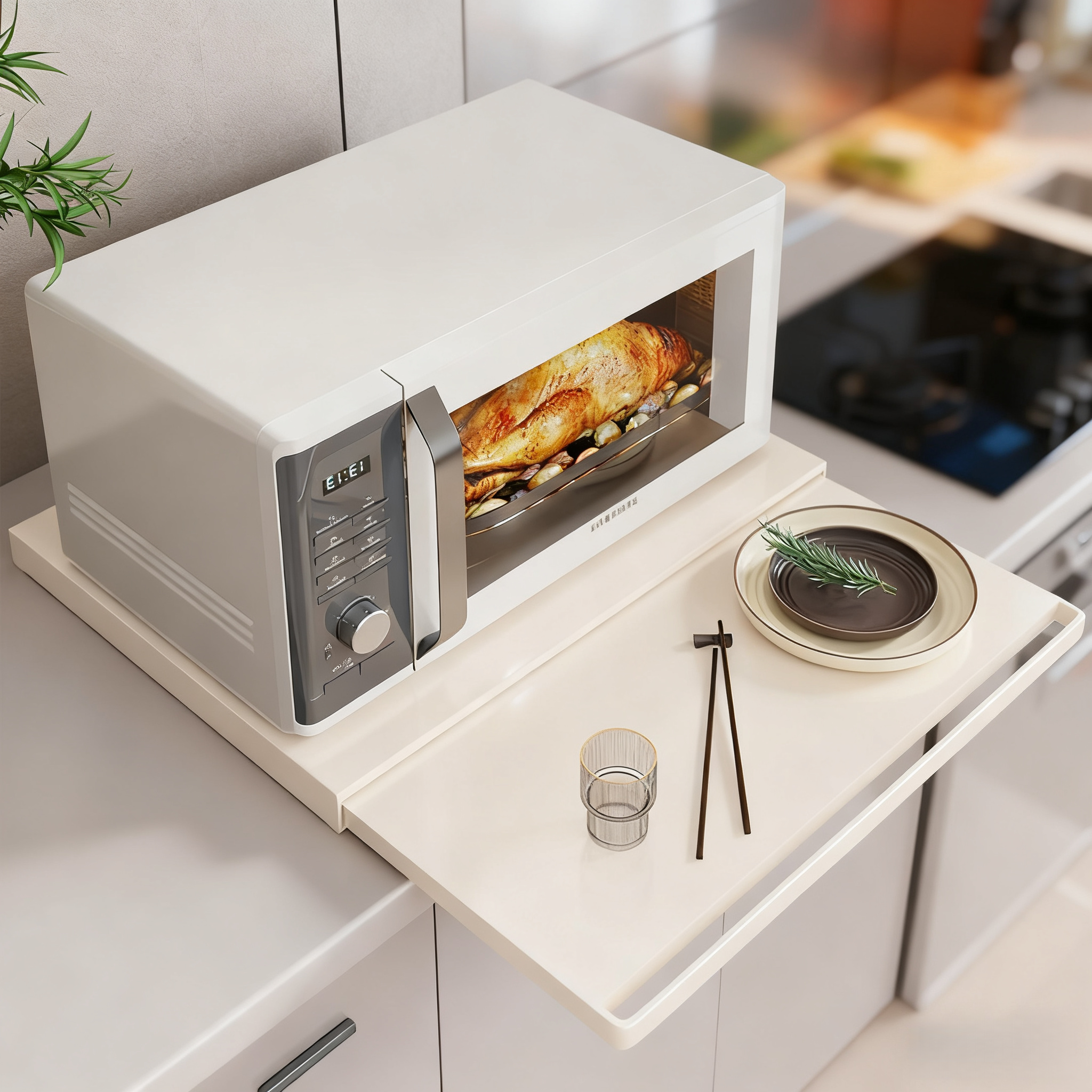 JUMILY厨房微波炉置物架