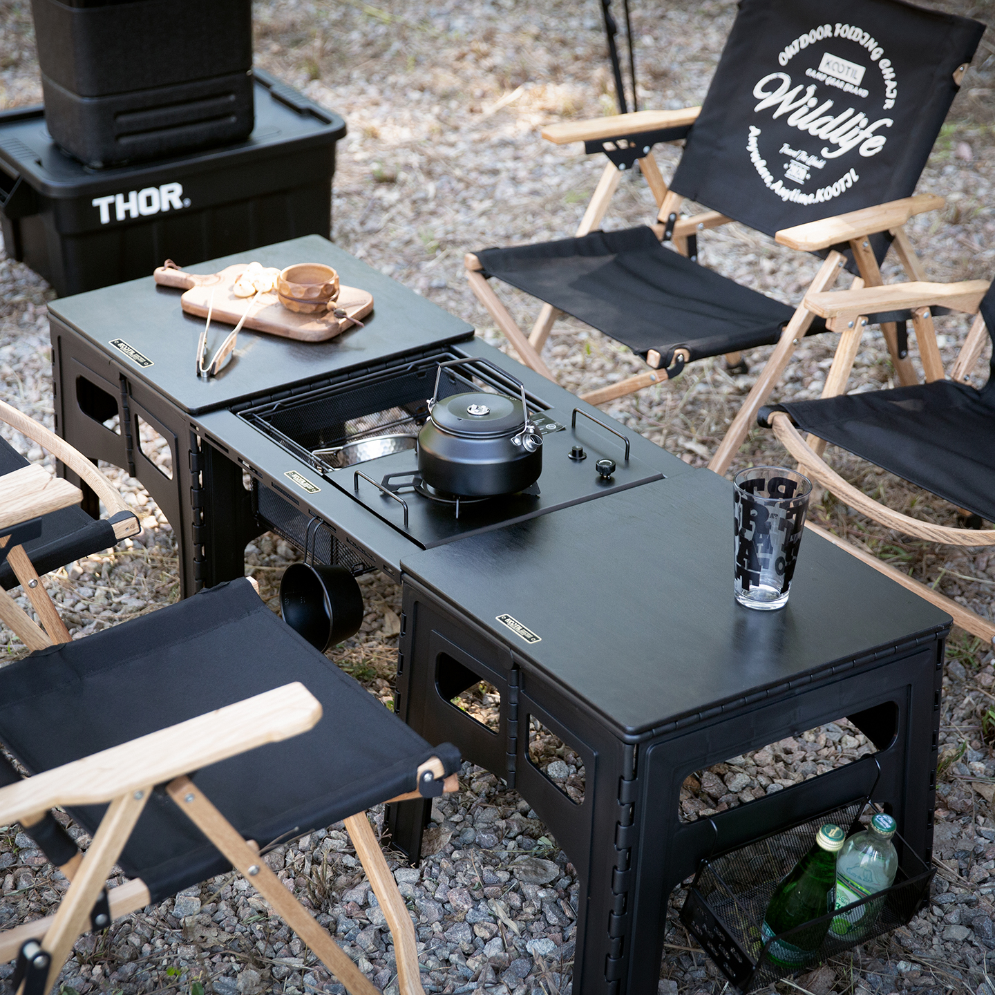 塑料野餐移动厨房igt模块桌子