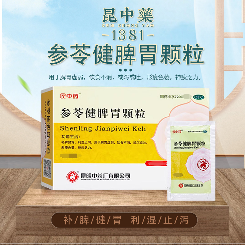 【昆中药】参苓健脾胃颗粒10g*10袋/盒