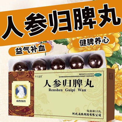 【中丘扁鹊】人参归脾丸9g*10丸/盒