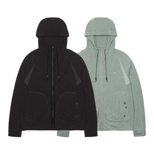 SAN SAN GEAR Kapas Knit Zip-Up 男士针织双向拉链连帽衫
