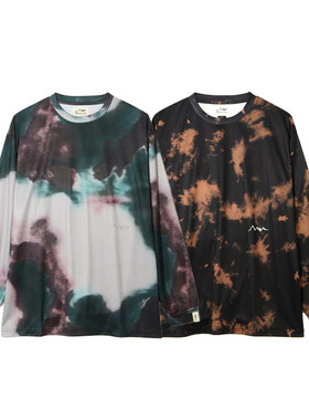 MANASTASH Tie Dye L/S 新款 男女扎染圆领薄款透气时尚长袖T恤