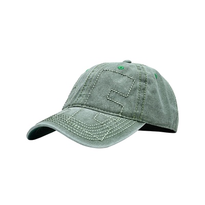 B.EAUTIFUL |Vapor 6 Panel Hat Moss 刺绣6片式棒球帽鸭舌帽