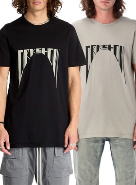RICK OWENS DRKSHDW Level Tee 黑色 新款 男女宽松休闲短袖T恤