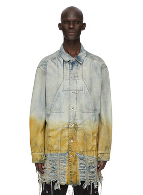 DRKSHDW Sphinx Jumbo Worker牛仔外套夹克渐变仿旧