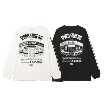 MANASTASH 25SS新款 男女户外休闲印花圆领薄款运动长袖套头上衣