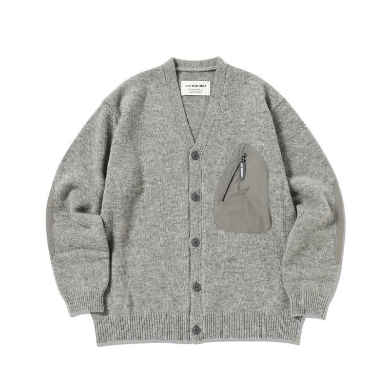 and wander Shetland Wool Cardigan 经典百搭休闲针织羊毛开衫