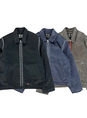 Thug Club 联名款 Stitch Eisenhower 新款设计感复古休闲夹克