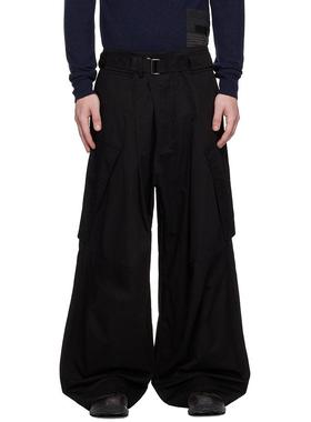 FFFPOSTALSERVICE Wide Belted Draped Pocket 宽松垂坠口袋长裤