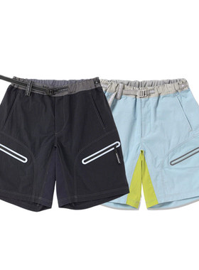 AND WANDER x MK联名日本男士夏季透气休闲柔软舒适运动短裤黑色