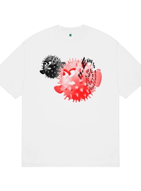 B.EAUTIFUL x LTTT 联名款 Puffy Fish 河豚字母印花男女T恤短袖