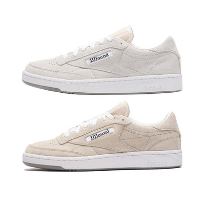 Reebok锐步x JJJJound Club C 85联名款低帮休闲时尚运动鞋浅棕色