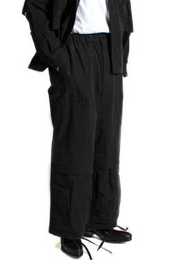 SASQUATCHFABRIX.Utility Knees Cargo 男款 黑色工装裤休闲裤