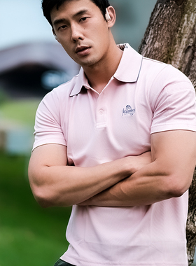 MAGFORCE麦格霍斯台马翻领polo衫C0116男夏季纯色大码半袖