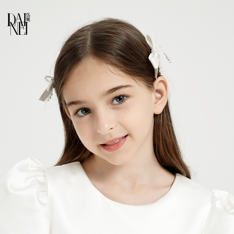 DAINEI岱妮法式珍珠蝴蝶结发夹