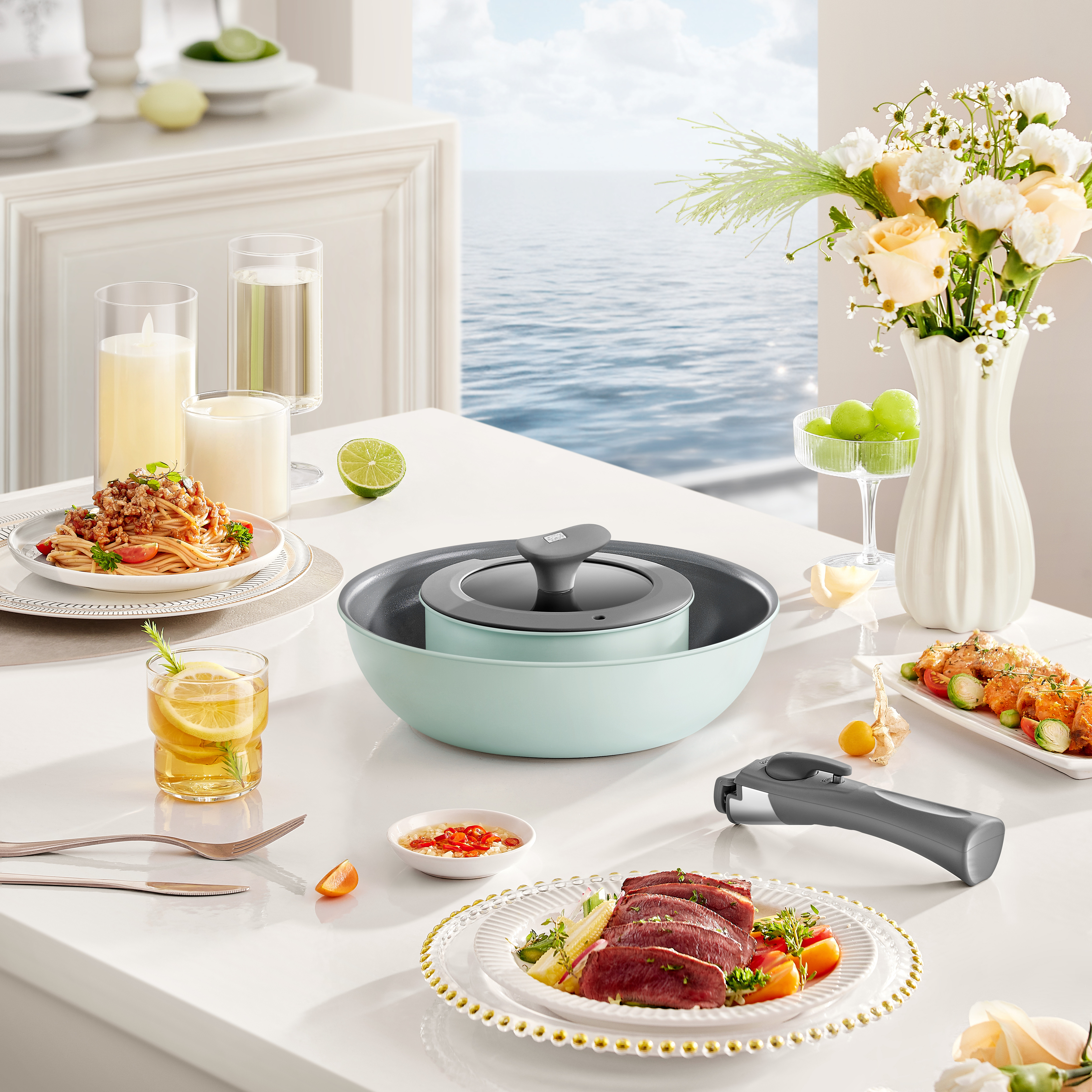 allulflon不粘锅具套装两件套炒锅家用炒菜锅,厨房/烹饪用具,锅组套装,淘宝优惠券,粉丝福利购,淘宝优惠卷