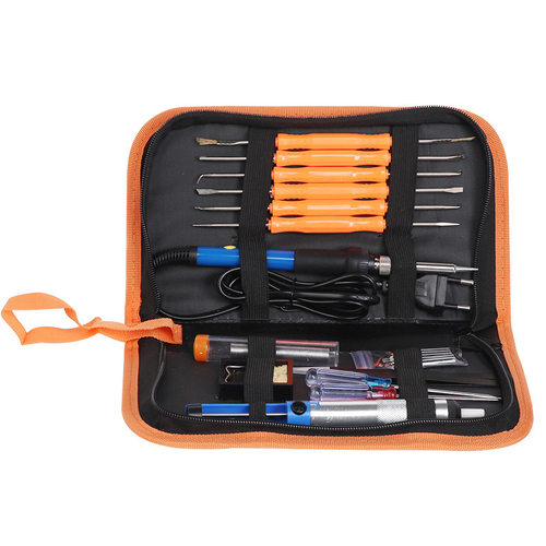 可调温电烙铁 美规110v焊接工具 欧规220V 60W电烙铁工具包套装