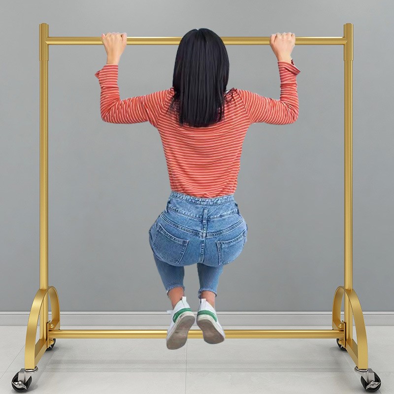 晾衣架落地卧室折叠阳台简易衣服架子凉衣架收纳室内单杆式挂衣架