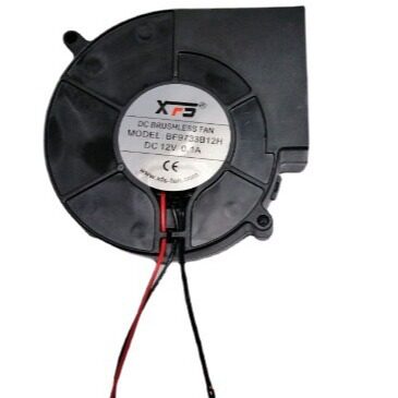 厂家BF9733B05H温控风扇12V 5V温控30度 40度外接温控 灯杆屏风扇