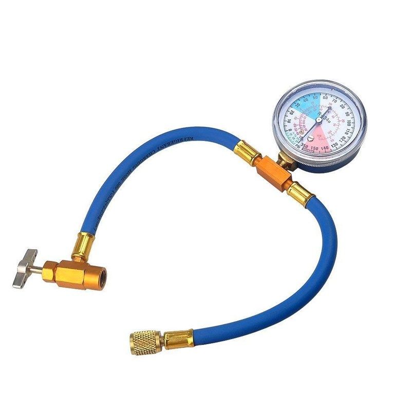 R134AR12R22汽车空调雪种制冷剂检测补充管欧美专用1/2ACME开瓶