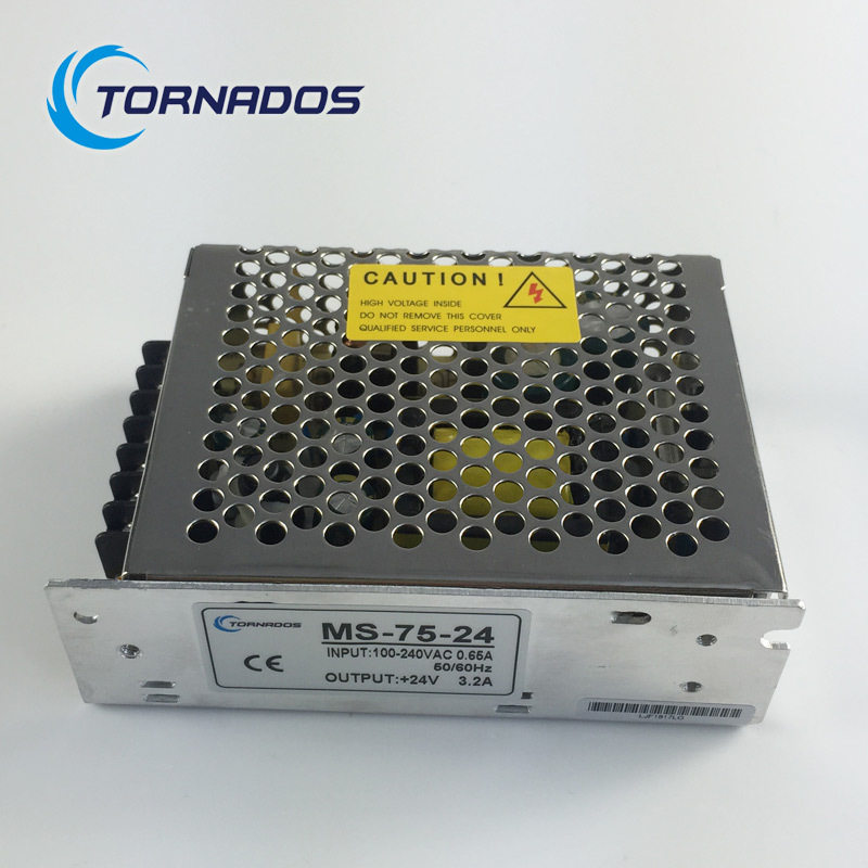 75W24V3.1A单组MS-75-24小体积开关电源24V75W工业稳压直流电源