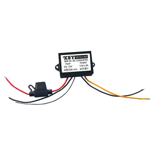 24V36V48V60V72V转12V3A带ACC开关控制电源转换器 车载降压模块