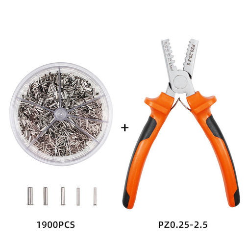 厂家直供PZ0.25-2.5德式迷你型压接钳 1900PCS管型裸端子压接工具