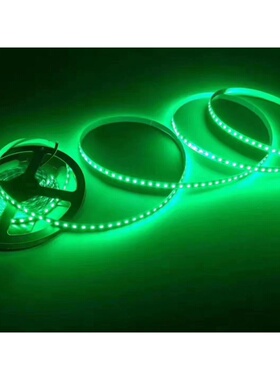 led灯带12V绿光2835超密超高亮套管防水12伏绿色120珠贴片软灯条