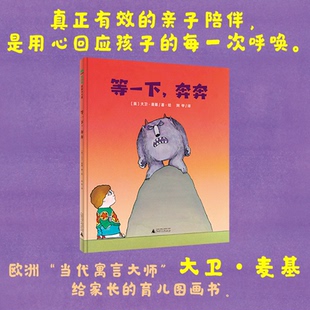 魔法象·图画书王国：等一下 奔奔 精装 正版 〔英〕大卫·麦基9787559836861广西师范大学出版 包邮 绘本 社 图书