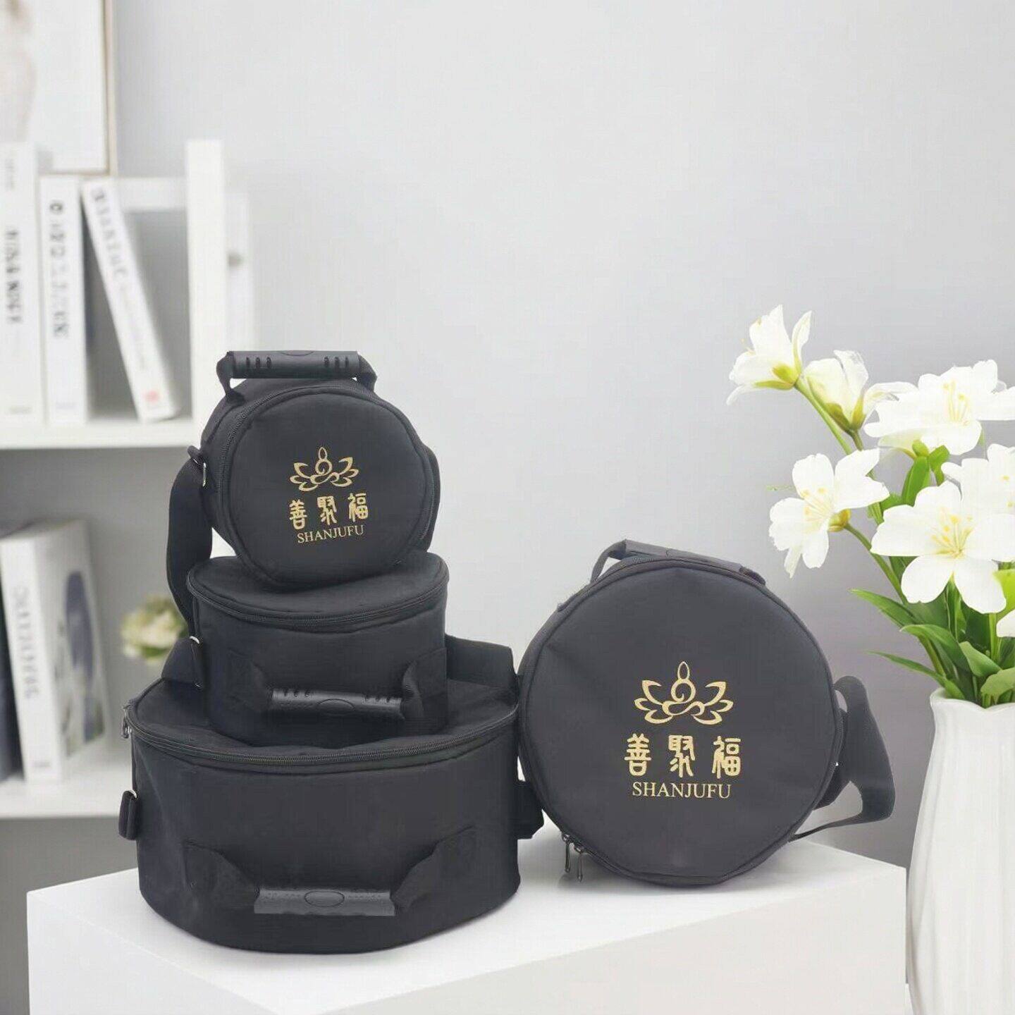 尼泊尔手工佛音碗背包钵收纳盒套满月钵收纳盒包装盒钵套包装礼盒