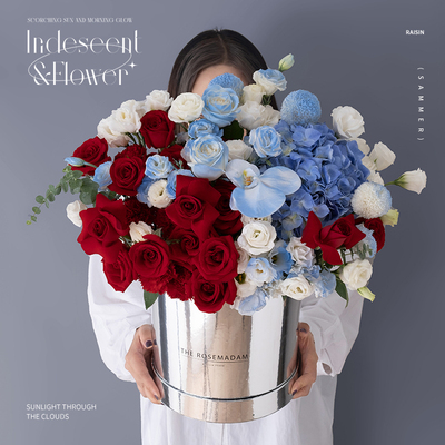 水木麟曼塔玫瑰抱抱桶送花鲜花生日开业花束速递厦门花店同城配送