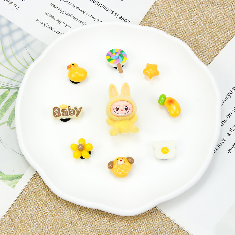 洞洞鞋配饰立体高级感拉布布鞋花labubu鞋扣卡扣智必星可拆卸装饰,服饰配件/皮带/帽子/围巾,鞋扣,淘宝优惠券,粉丝福利购,淘宝优惠卷