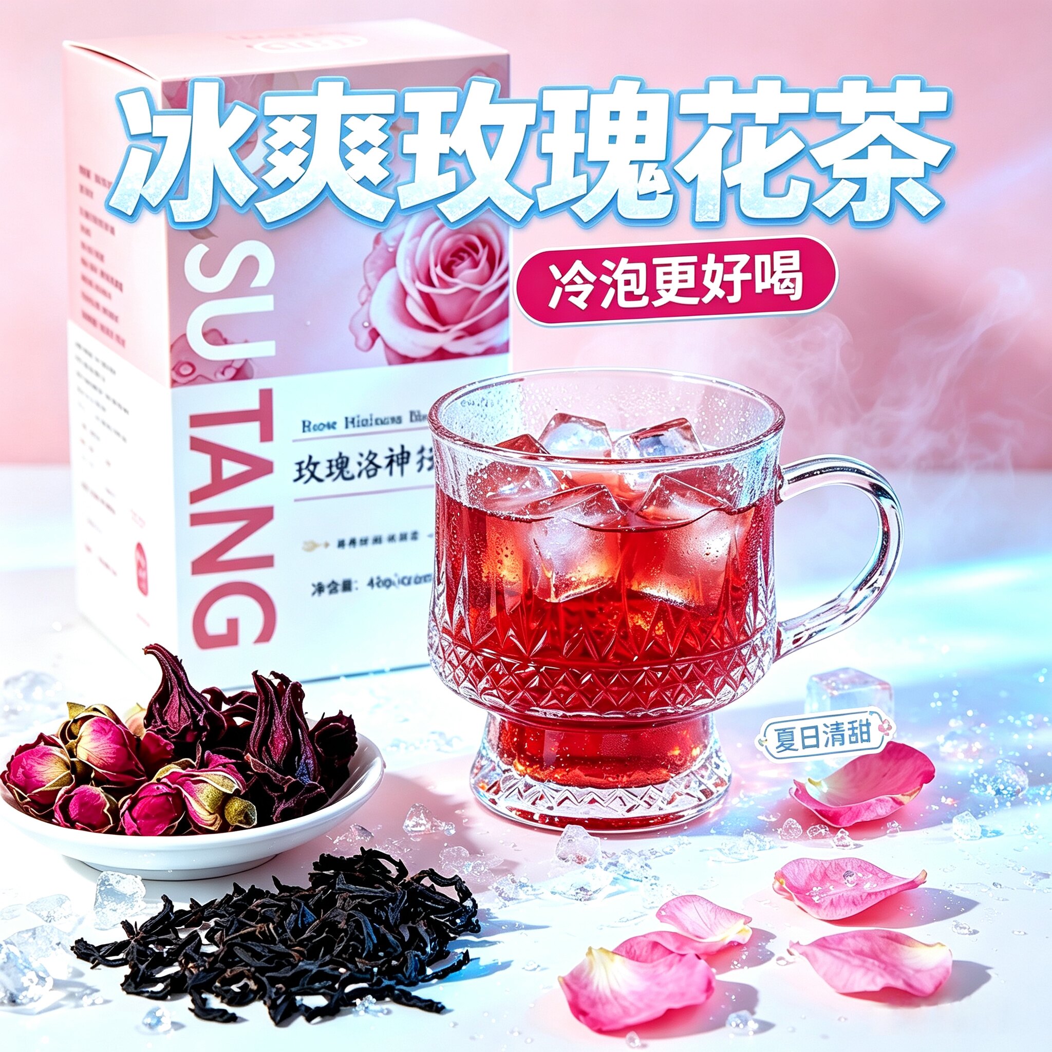 洛神花玫瑰红茶冰爽冷泡茶茶包图片