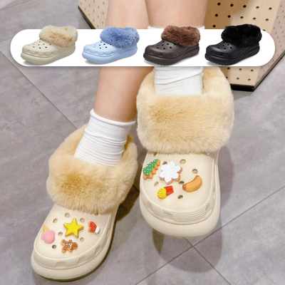 洞洞鞋CROCS卡骆驰保暖加厚