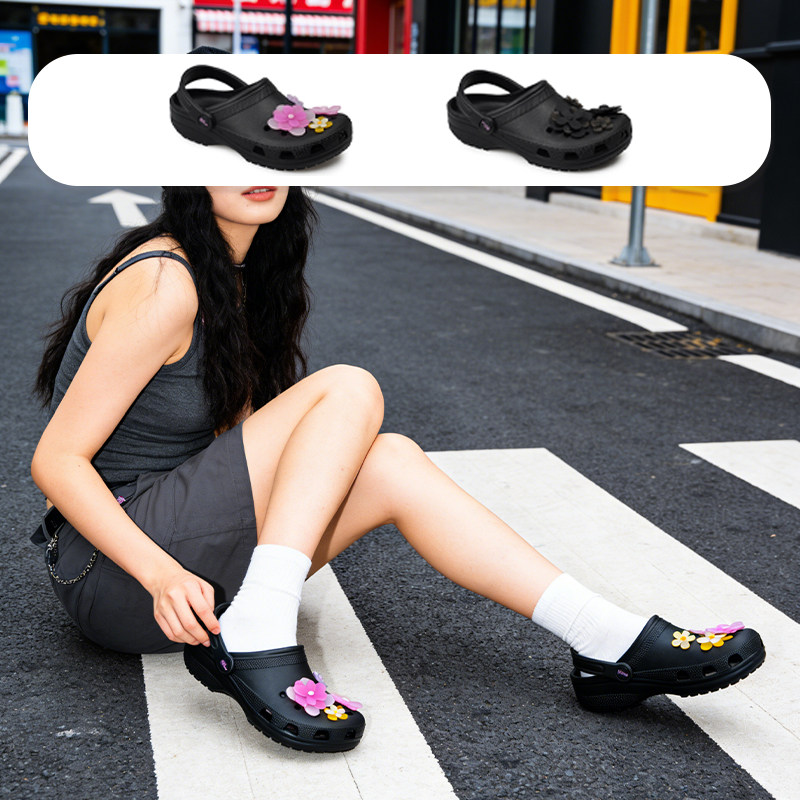 Crocs联名洞洞鞋沙滩凉鞋图片