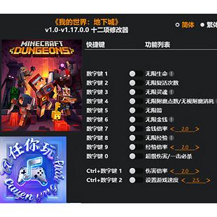 《我的世界:地下城》修改器 Steam专用电脑科技辅助工具不含游戏