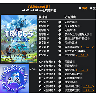 《米德加德部落》修改器 Steam专用电脑科技辅助工具不含游戏