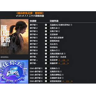 最后的生还者1修改器 Steam辅助epic永久正版工具重制版 不含游戏