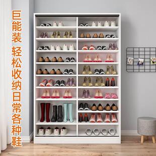柜多层家用玄关柜门口鞋 推拉门鞋 架大容量省空间阳台实木质储物柜