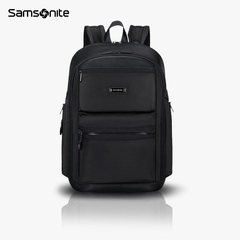 Samsonite新秀丽男士商务双肩包大容量多口袋防泼水电脑包KP8
