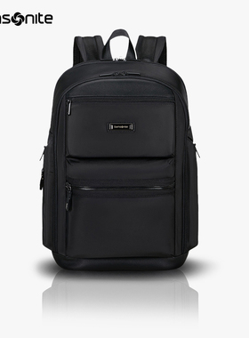 Samsonite新秀丽男士商务双肩包大容量多口袋防泼水电脑包KP8