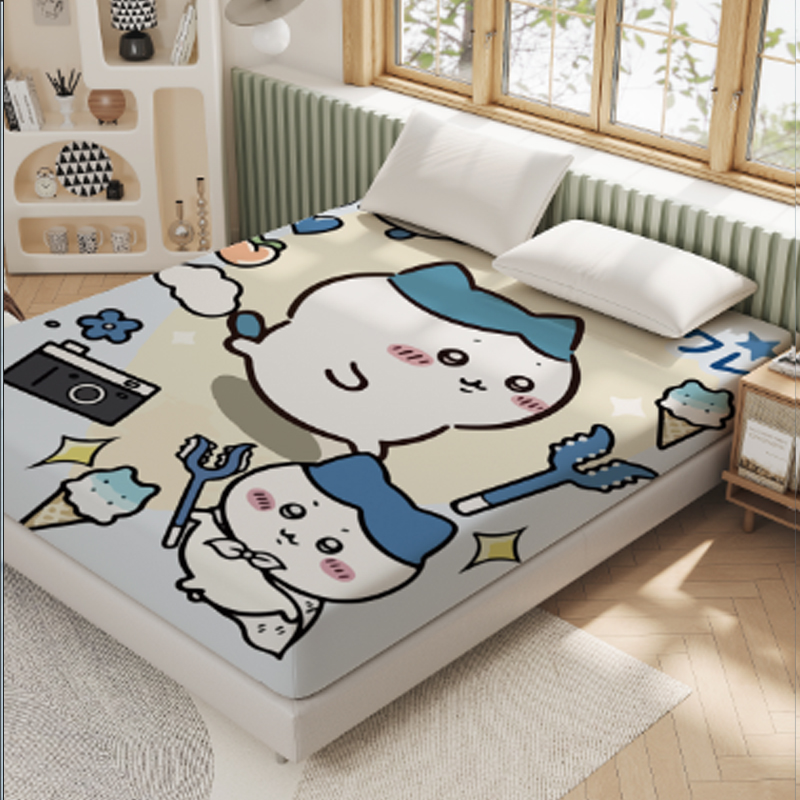 吉伊卡哇卡通可爱床笠单品床罩席梦思床垫套保护罩儿童房1.5m