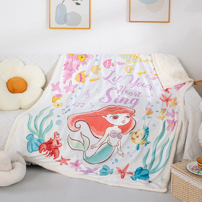 沙发迪士尼美人鱼空调毛毯