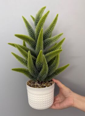 厂家 仿真植物狐尾天门冬 人造塑料花室内外花艺装饰九尾狐草